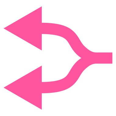 Split oklar sol düz vektör simgesi