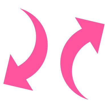 Vektör simge Exchange oklar düz