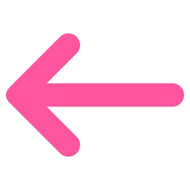 Ok sol düz vektör simgesi