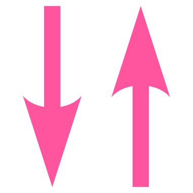 Vektör simge dikey Exchange oklar düz