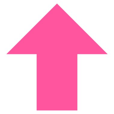 Düz vektör simge yukarı ok