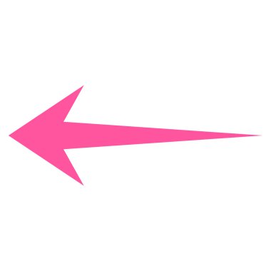 Ok sol düz vektör simgesi