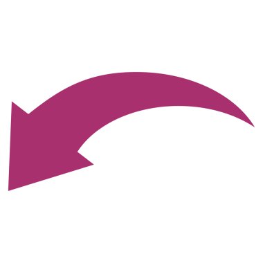 Düz vektör simgesi geri al