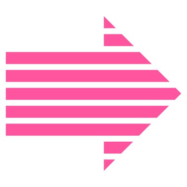 Ok şerit sağ düz vektör simgesi