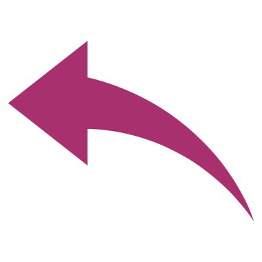 Düz vektör simgesi geri al