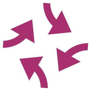 Oklar düz vektör simge girdap