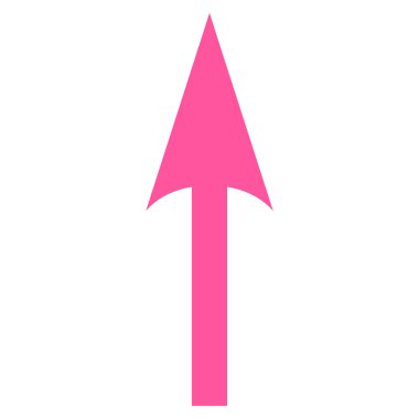 Düz vektör simge yukarı ok keskin