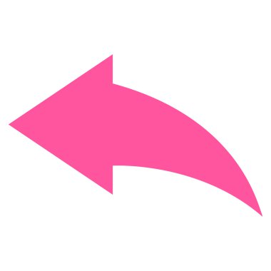 Düz vektör simgesi geri al