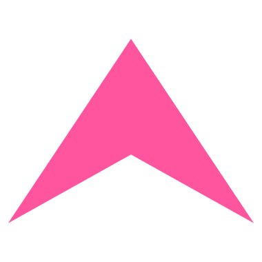 Ok ucu kadar düz vektör simgesi