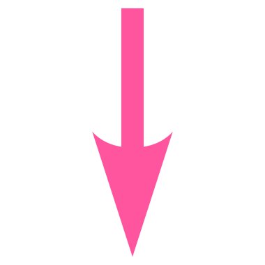 Düz vektör simgesi aşağı ok keskin