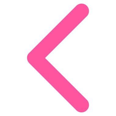 Yön sol düz vektör simgesi