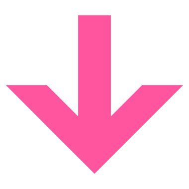 Düz vektör simgesi aşağı ok