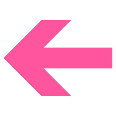 Ok sol düz vektör simgesi