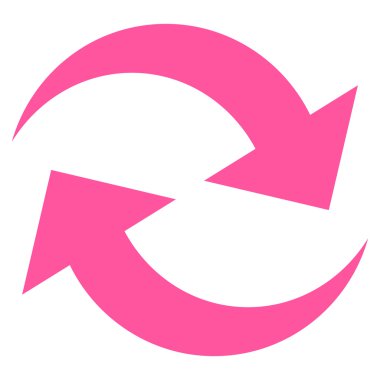 Oklar düz vektör simge Yenile