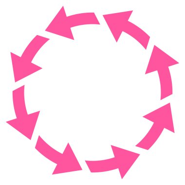 Saatin tersi yönde düz vektör simge döndürmek