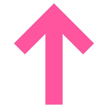 Düz vektör simge yukarı ok