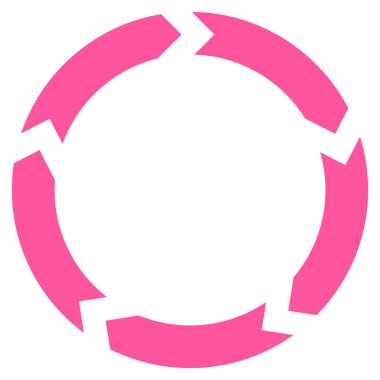 Dolaşım düz vektör simgesi