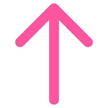 Düz vektör simge yukarı ok