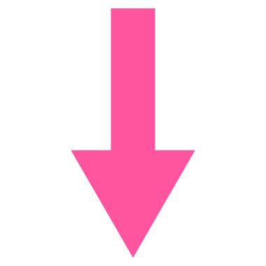 Düz vektör simgesi aşağı ok