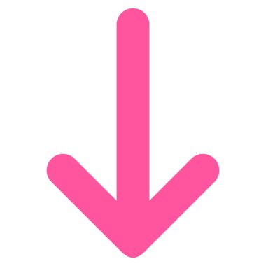 Düz vektör simgesi aşağı ok