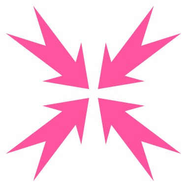 Sıkıştırma OK düz vektör simgesi