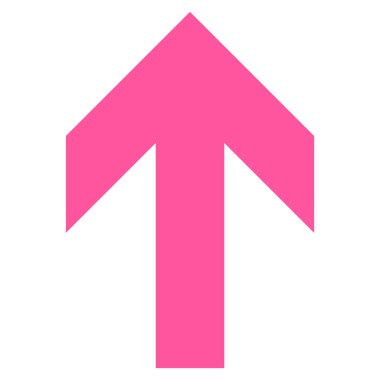 Düz vektör simge yukarı ok