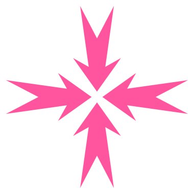 Sıkıştırma OK düz vektör simgesi