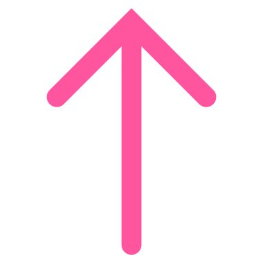 Düz vektör simge yukarı ok