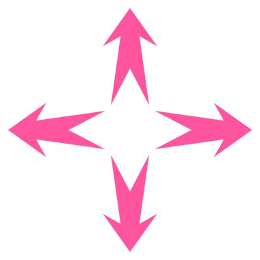 Oklar düz vektör simgesini genişletin