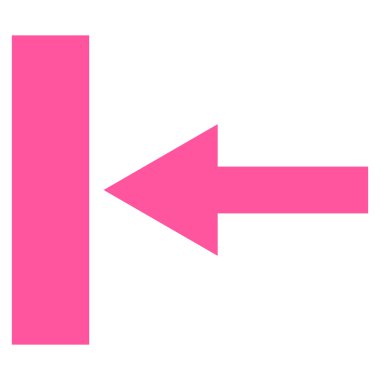 Sol düz vektör simgesi hareket