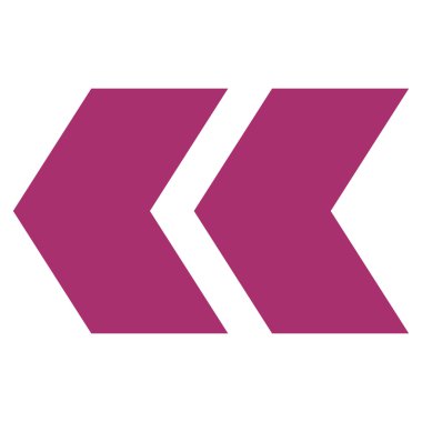 Shift Sol düz vektör simgesi