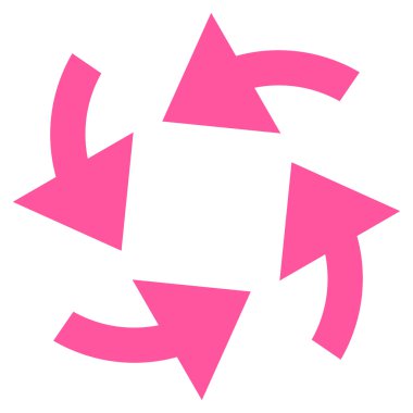 Siklon oklar düz vektör simgesi