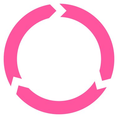 Döndürme düz vektör simgesi