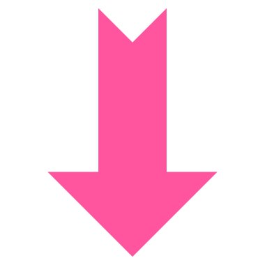 Düz vektör simgesi aşağı ok