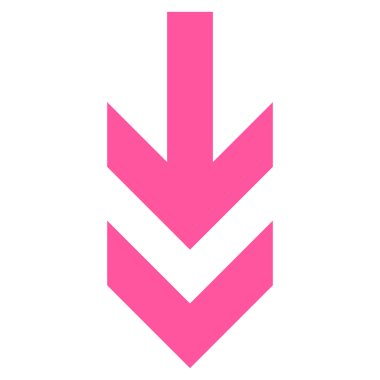 Düz vektör simgesi aşağı ok