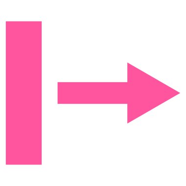 Sağa çekin düz vektör simgesi