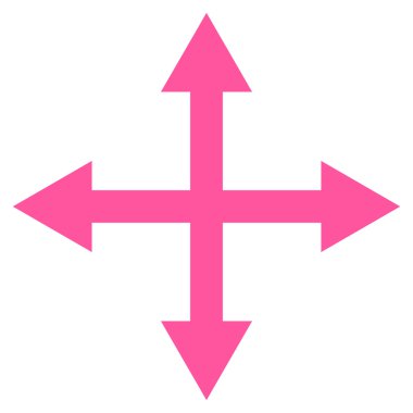 Oklar düz vektör simgesini genişletin