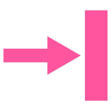 Doğru düz taşımak vektör simgesi