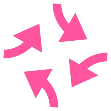 Oklar düz vektör simge girdap