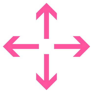 Oklar düz vektör simgesini genişletin