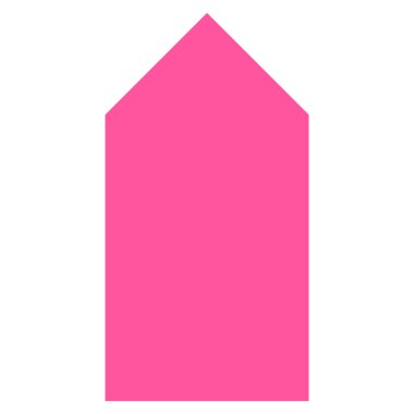 Yön yukarı düz vektör simgesi