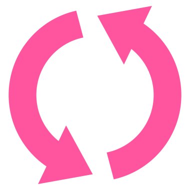 Geri dönüşüm düz vektör simgesi