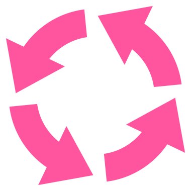 Dolaşım düz vektör simgesi