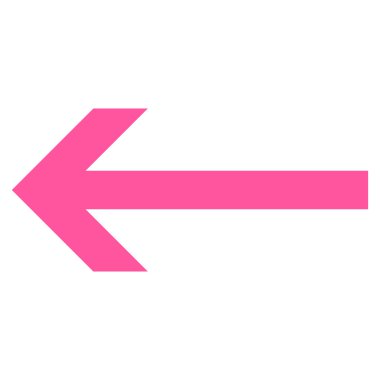 Ok sol düz vektör simgesi