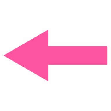 Ok sol düz vektör simgesi