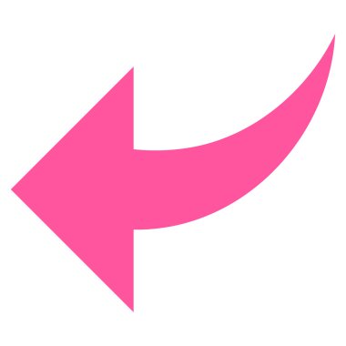 Düz vektör simgesi geri al