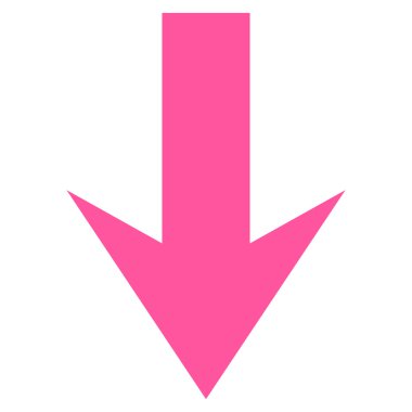 Düz vektör simgesi aşağı ok