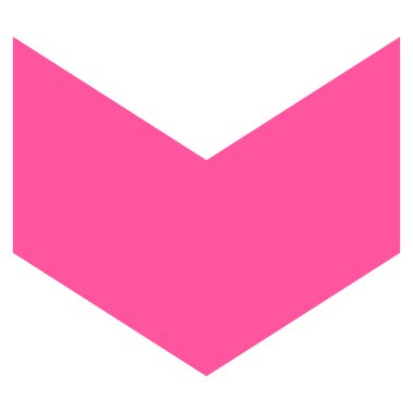 Düz vektör simgesi aşağı yön