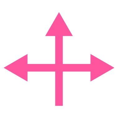 Kavşak yön düz vektör simgesi