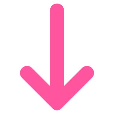 Düz vektör simgesi aşağı ok